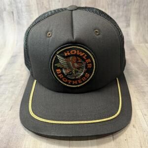 Howler Bros Brothers Hat Brown Osprey & Pike Structured Snapback Trucker Cap